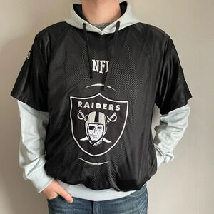 🏈 NFL Vintage Oakland  Raiders Jersey-Sweater Combo - Men's Size Medium 🏈
